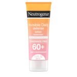 "Neutrogena Daily Defense SPF 60+ Sunscreen Lotion - Fragrance-Free, Oxybenzone-Free, Water-Resistant - 3.0 Fl. Oz"