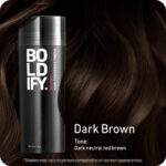 BOLDIFY Hair Fibers (56G) Fill in Fine and Thinning Hair for an Instantly Thicker & Fuller Look - Best Value & Superior Formula -14 Shades for Women & Men - DARK BROWN