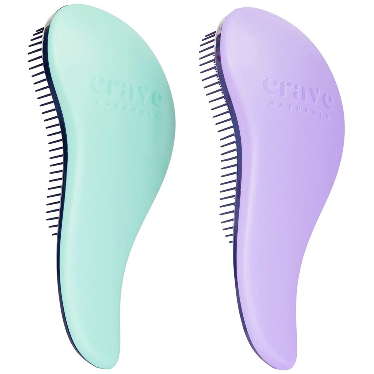 "Crave Naturals Glide Thru Detangling Brush - The Ultimate Hair Detangler for All Hair Types - Perfect for Adults, Kids, Men, and Women - Achieve Smooth, Tangle-Free Hair in Seconds - Ideal Stocking Stuffer in Gorgeous Turquoise Color"