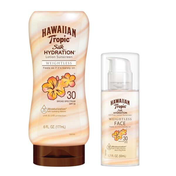 "Silk Hydration Weightless Sunscreen Pack - SPF 30, Broad Spectrum, Hawaiian Tropic"