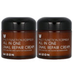 MIZON Snail Repair Cream, Face Moisturizer with Snail Mucin Extract, All in One Snail Repair Cream, Recovery Cream, Korean Skincare, Wrinkle & Blemish Care (2.53 Fl Oz Pack of 1)