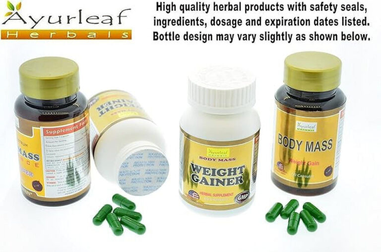 Ayurleaf Weight Gainer - Weight Gain Formula Men or Women. Gain Weight Pills (60) Tablets. Appetite Enhancer. Fast Weight Gainer. Skinny People Gain Curves or Body Mass. (1) Bottle