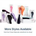 "Crave Naturals Glide Thru Detangling Brush - The Ultimate Hair Detangler for All Hair Types - Perfect for Adults, Kids, Men, and Women - Achieve Smooth, Tangle-Free Hair in Seconds - Ideal Stocking Stuffer in Gorgeous Turquoise Color"