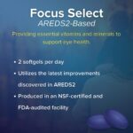 Focus Select® AREDS2 Based Eye Vitamin-Mineral Supplement - AREDS2 Based Supplement for Eyes (60 Ct. 30 Day Supply) - AREDS2 Based Low Zinc Formula - Eye Vision Supplement and Vitamin