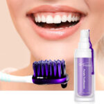 "Ultra-Whitening Purple Toothpaste - Say Goodbye to Stains and Hello to a Radiant Smile!"