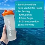 "Boost Your Health with INVIGOR8 Superfood Protein Shake - Gluten-Free Meal Replacement Shake with Immunity Boosters, Probiotics, and Omega 3 (645 Grams) - Indulge in the Delicious French Vanilla Flavor!"