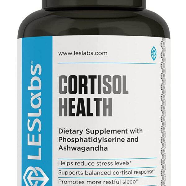 LES Labs Cortisol Health – Stress Relief, Balanced Cortisol Response, Relaxation & Deep Sleep – Phosphatidylserine, Magnesium, Magnolia Bark, Rhodiola Rosea & Ashwagandha – Non-Gmo – 60 Capsules