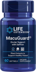 Life Extension Macuguard Ocular Support with Saffron - Eye Health Supplement - Lutein, Astaxanthin & Zeaxanthin – Once-Daily, Non-Gmo, Gluten-Free - 60 Softgels