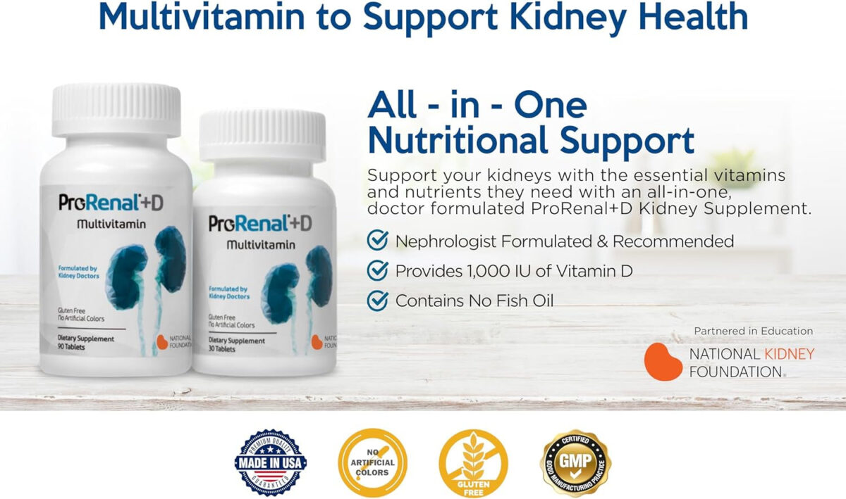 Prorenal+D Kidney Multivitamins 90-Day Supply