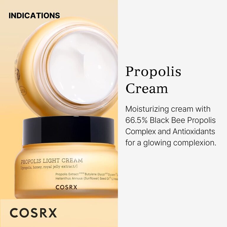 COSRX Cosrx Full Fit Propolis Light Cream, 2.19 Fl.Oz / 65Ml Hydrating Korean Skin Care, Cruelty Free, Paraben Free, 2.19 Ounces