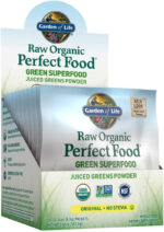 Garden of Life Raw Organic Perfect Food Green Superfood Juiced Greens Powder - Original Stevia-Free, 30 Servings, Non-Gmo, Gluten Free Whole Food Dietary Supplement, Alkalize, Detoxify, Energize