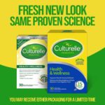 Culturelle Health & Wellness Daily Probiotic for Women & Men - 30 Count - 15 Billion Cfus & a Proven-Effective Probiotic Strain Support Your Immune System- Gluten Free, Soy Free, Non-Gmo - Free & Fast Delivery