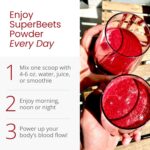 Superbeets Beetroot Powder - Nitric Oxide Boost for Blood Pressure, Circulation & Heart Health Support - Non-Gmo Superfood Supplement - Original Apple Flavor, 30 Servings