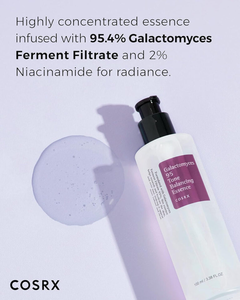 COSRX Galactomyces 95% Facial Essence - Daily Lightweight Korean Toner with Niacinamide - 100ml / 3.38 Fl.Oz