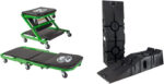 "Ultimate Comfort and Versatility: Pro-Lift C-2036D Grey 36" Z-Creeper Seat in Sleek Black Design"