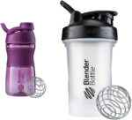 "Ultimate Blenderbottle Sportmixer: Power up with Protein Shakes and Pre Workout! 28-Ounce Plum Shaker Bottle, Unleash the Fitness Beast with 1 Count (Pack of 1)"