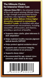 Japan Ultimate Vision PRO - Eye Formula with Floraglo Lutein 4X, Zeaxanthin, Bilberry Extract & Astaxanthin for Age-Related Eye Problem, Blurry & Poor Vision, Dry Eye, Macular Health, 30 Countx3