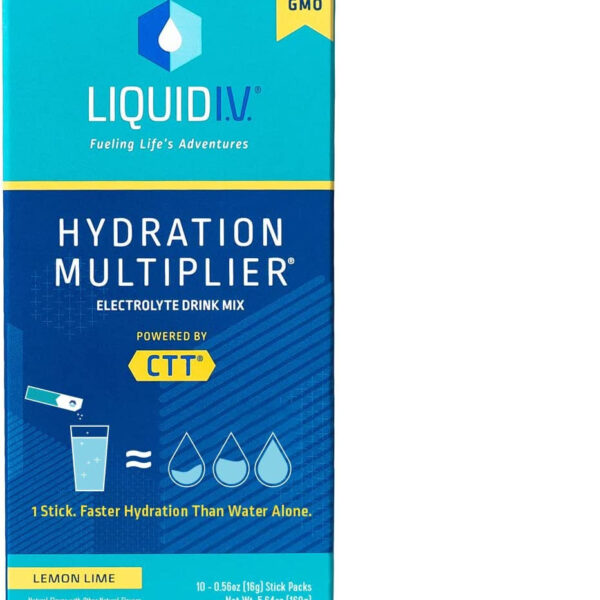 Liquid IV Lemon Lime Hydration Drink Mix 10 Count, 0.56 OZ - Free & Fast Delivery - Free & Fast Delivery