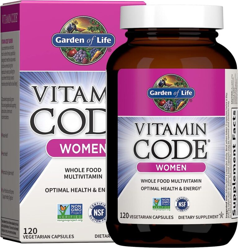 Garden of Life Multivitamin for Women, Vitamin Code Women'S Multi - 120 Capsules, Whole Food Womens Multi, Vitamins, Iron, Folate Not Folic Acid & Probiotics for Womens Energy, Vegetarian Supplements - Free & Fast Delivery