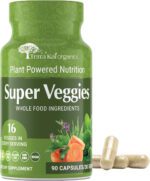 "Boost Your Health with USDA Organic Super Fruit & Veggies Supplement - All-Natural, Gluten/Gelatin Free, Non GMO, Soy Free & Vegan | Reds & Greens Superfood Capsules | Packed with 23 Fruits & 16 Vegetables (180 Count)"