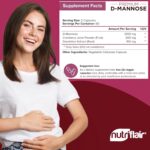 "Ultimate Urinary Tract Health Support: Nutriflair D-Mannose 1200mg Capsules with Cranberry and Dandelion Extract - Potent UTI Defense, Detoxify Your Body, and Boost Immunity - Ideal for Both Women and Men"