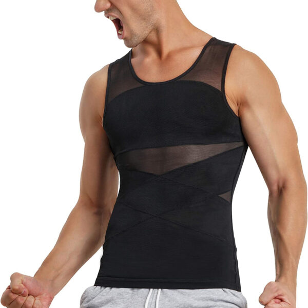 "Ultimate Body Shaping Compression Shirt for Men - Slimming Vest to Sculpt and Define Your Physique"