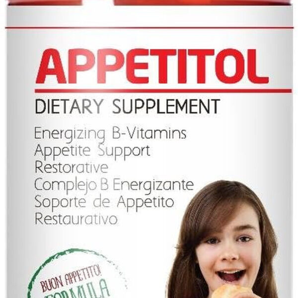 Appetitol Appetite-Weight Gain. Natural Appetite and Weight Gain Stimulant for Underweight Children Fortified with Vitamins B1,B2,B3,B5,B6,B12,Folic Acid , Iron, Zinc, Flax Seed Oil. ( 8 Fl Oz)