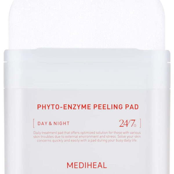 MEDIHEAL Phyto Enzyme Peeling Pad - Vegan Face Resurfacing Gauze Pads with LHA & Papaya Enzym - Pore Tightening Pads to Control Sebum - Exfoliating Pads for Dead Skin Cells, 90 Pads