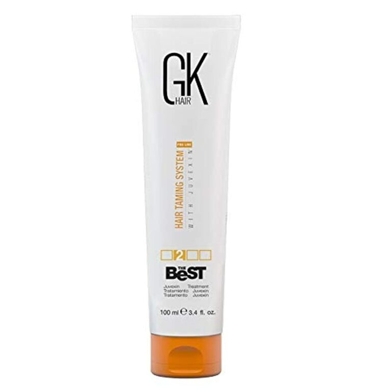 GK HAIR Global Keratin The Best (3.4 Fl Oz/100ml) Smoothing Keratin Hair Treatment - Professional Brazilian Complex Blowout Straightening For Silky Smooth & Frizz Free Hair - HAIR SMOOTHING TREATMENT-Formaldehyde Free