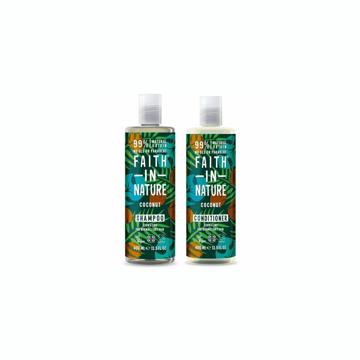 Faith In Nature 13.5 oz. Coconut Shampoo and Conditioner