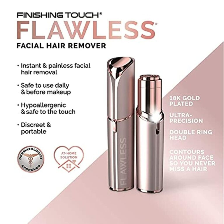 Finishing Touch Flawless Women's Painless Hair Remover, Pink Crystal/rose Gold