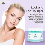 7E Wellness ReStore Conductive Gel with Bio-Active Complex - 4oz - Facial Skin Care Products with Green Tea Extract, Hyaluronic Acid, and Collagen Peptides - Anti Aging and Skin Tightening