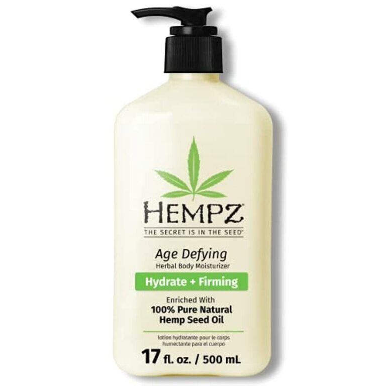 HEMPZ Body Lotion Anti Aging - Vanilla & Musk Daily Moisturizing Cream, Shea Butter Hand and Body Moisturizer - Hemp Extract Lotion - Skin Care Products, 100% Pure Organic Hemp Seed Oil - 17 Fl Oz