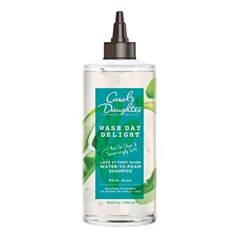 Carol’s Daughter Wash Day Delight Love at First Wash Water To Foam Sulfate Free Shampoo with Aloe and Micellar Water, Paraben Free, Silicone Free, Micellar Shampoo for Kinky, Curly Hair, 16.9 fl oz