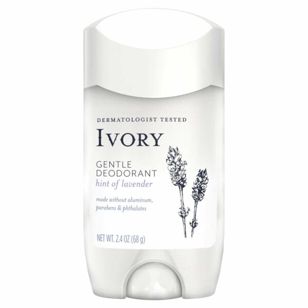 Ivory Gentle Aluminum Free Deodorant Hint of Lavender, 2.4 oz