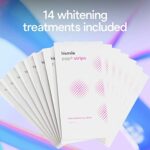 Hismile Teeth Whitening Strips, Whitening Strips Sensitive Teeth, Peroxide Free Whitening Strips, Sensitivity Whitestrips, Dental White Strips, Teeth Whitening Strips Kit, 28 Strips, 14 Treatments