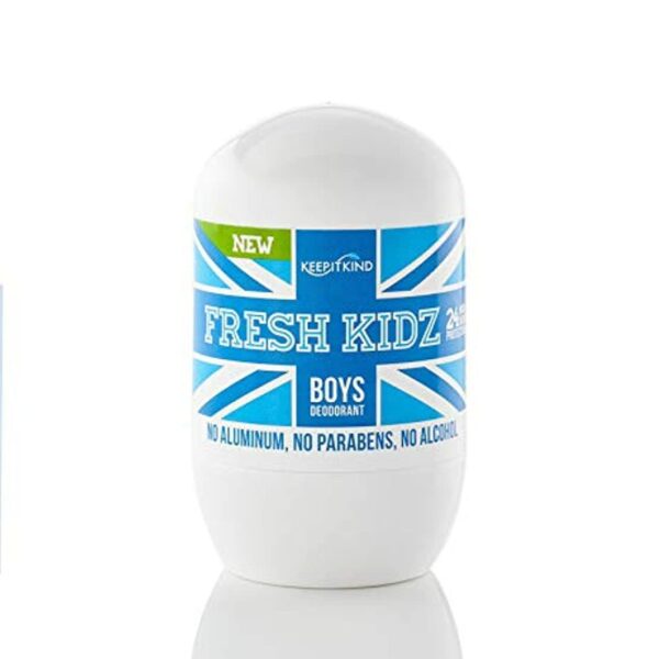 Keep it Kind Fresh Kidz Natural Roll On Deodorant 24 Hour Protection for Kids - Boys "Blue" 1.86 fl.oz.