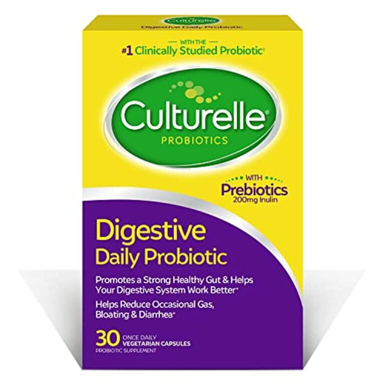 Culturelle Daily Probiotic Capsules, Probiotic For Men and Women, Most Clinically Studied Probiotic Strain, Proven to Support Digestive and Immune Health, 30 Count