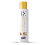 GK HAIR Global Keratin The Best (3.4 Fl Oz/100ml) Smoothing Keratin Hair Treatment - Professional Brazilian Complex Blowout Straightening For Silky Smooth & Frizz Free Hair - HAIR SMOOTHING TREATMENT-Formaldehyde Free