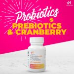 Vh Essentials Probiotics with Prebiotics and Cranberry Feminine Health Supplement - 60 Capsules