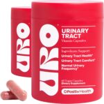 O Positiv URO Urinary Tract Health Supplement for Women, 60 Count (Pack of 1) - Urinary Support Vitamins with Pacran Complete Cranberry Extract, D-Mannose, & Vitamin C - Vegan & Gluten-Free