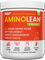 RSP Aminolean - All-In-One Natural Pre Workout, Amino Energy, Weight Management - Vegan Bcaas, Preworkout for Men & Women, Acai, 25 Serv