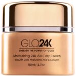 GLO24K Moisturizing Day Cream with 24K Gold, Hyaluronic Acid, Collagen, and Vitamins. for Optimal Hydration!