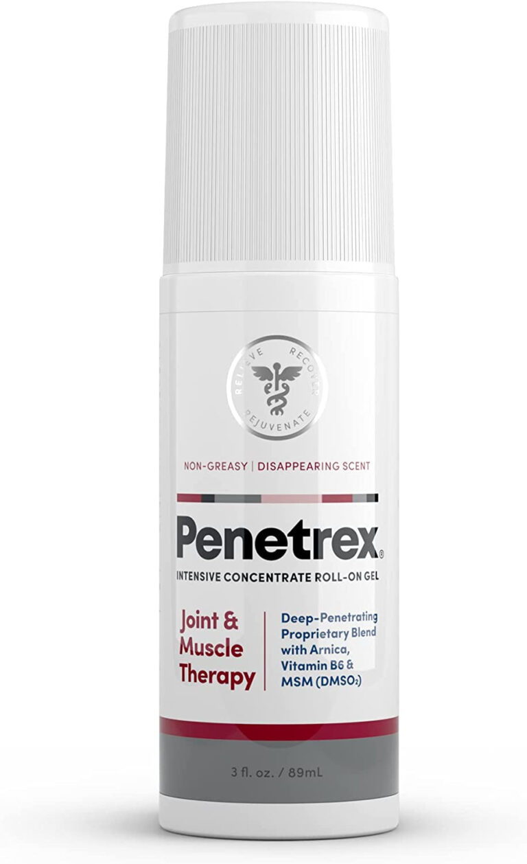 Penetrex Joint & Muscle Therapy Roll on – Soothing Gel for Back, Neck, Hands, Feet – Premium Whole Body Rub with Arnica, Vitamin B6 MSM & Boswellia – 3Oz