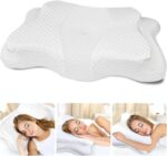 5X Pain Relief Cervical Pillow for Neck and Shoulder Support,Ear Piercing Pillow Design Cervical Memory Foam Pillows, Orthopedic Ergonomic Neck Pillow,Contour Bed Pillow for Side,Back,Stomach Sleeper…