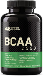 Optimum Nutrition Instantized BCAA Capsules, Keto Friendly Branched Chain Essential Amino Acids, 1000Mg, 60 Count