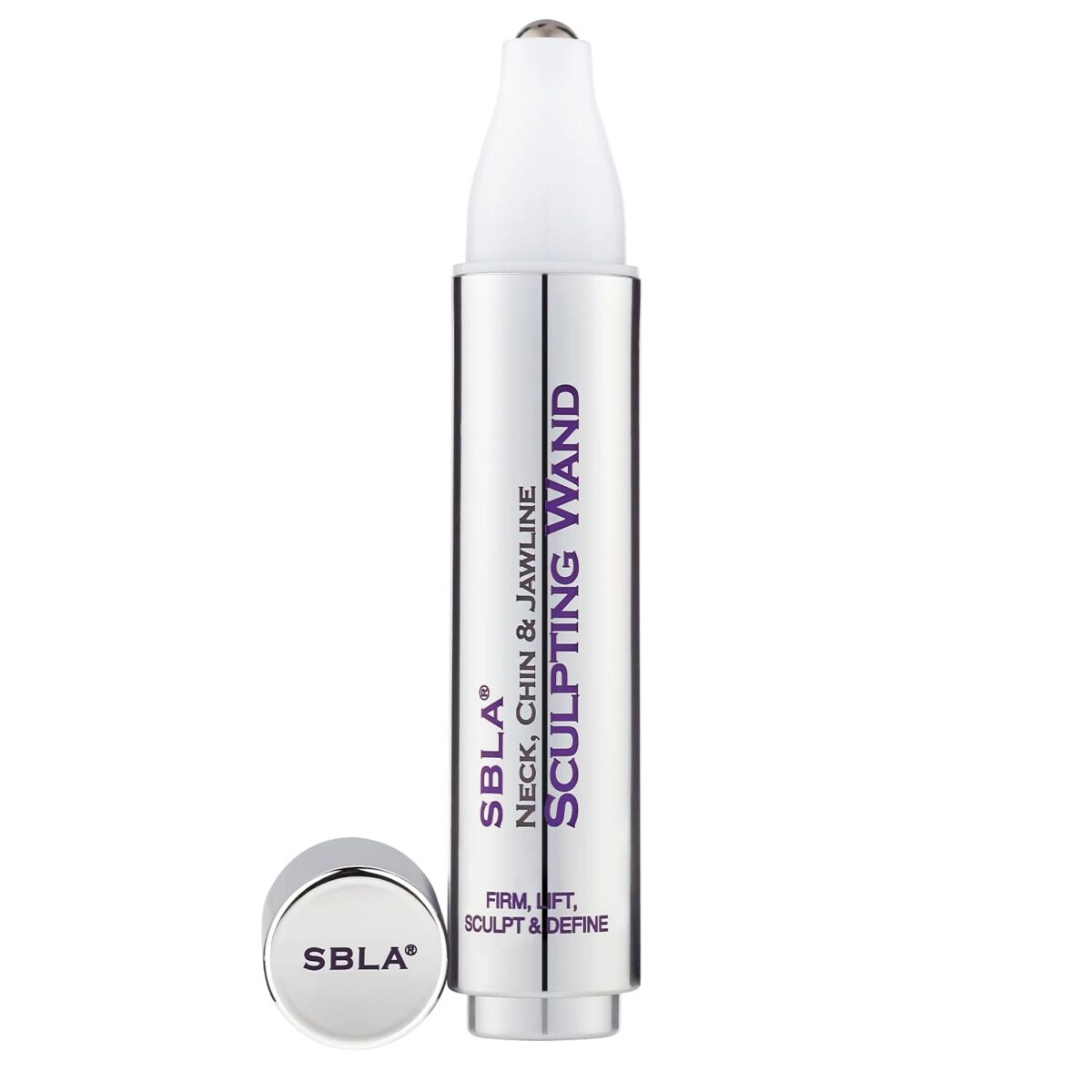 SBLA Beauty - Neck, Chin & Jawline Sculpting Wand 0.7 Fl Oz / 20Ml - Lifts & Firms the Neck, Chin, Jawline & Decollete - Reduces Lines & Wrinkles - Smooths, Tightens Sagging Skin - Evens Out Skin Tone