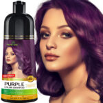 Herbishh 3-In-1 Magic Hair Dye Shampoo for Gray Hair - Light Brown, 500 Ml, Ammonia-Free, Long Lasting, Colors Hair in Minutes,Unisex