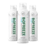 Biofreeze Professional Strength Pain Relief Aerosol Spray, Knee & Lower Back Pain Relief, Sore Muscle Relief, Neck Pain Relief, FSA Eligible, Biofreeze Menthol Spray, 4 Fl Oz (Pack of 3)