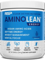 RSP NUTRITION Aminolean Pre Workout Powder, Amino Energy & Weight Management with Vegan BCAA Amino Acids, Natural Caffeine, Preworkout Boost for Men & Women, 30 Serv